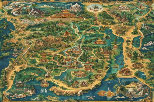 梦幻西游地图全解析：从长安到灵山，这些场景你打卡了吗